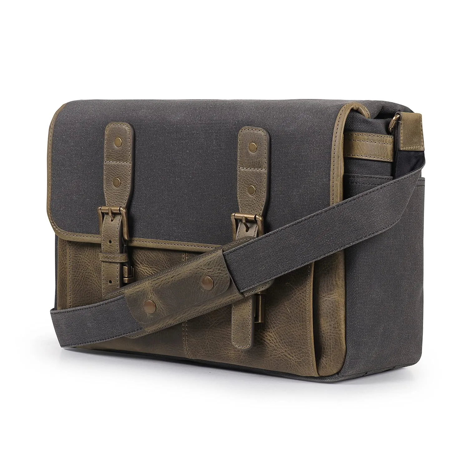 MegaGear borsa messenger fotografica tracolla marrone