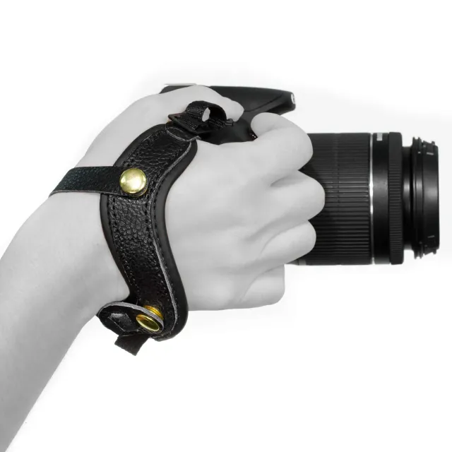 MegaGear SLR DSLR Tracolla Fotocamera Pelle Nero