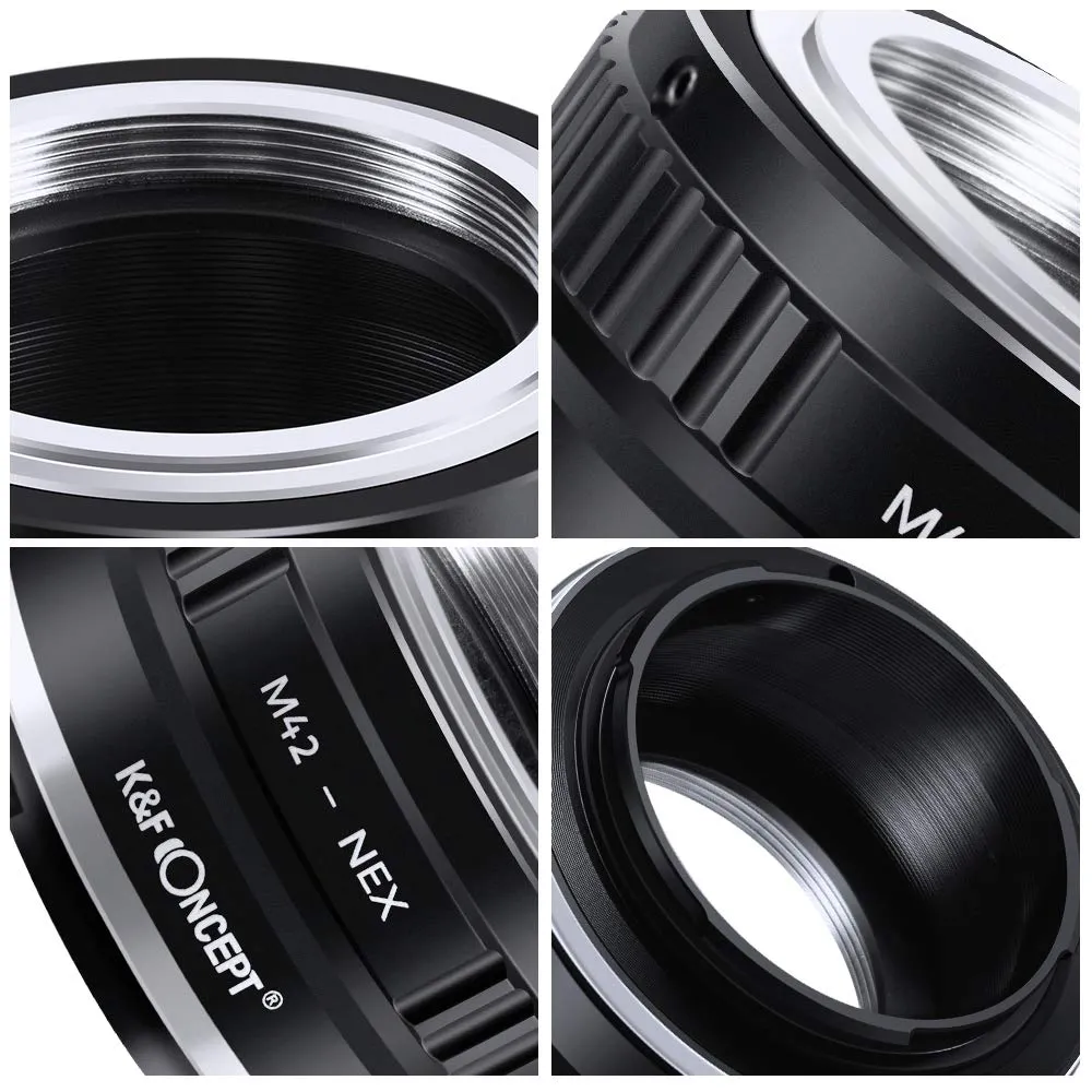 K&F Concept anello adattatore M42-NEX Sony E-mount alluminio