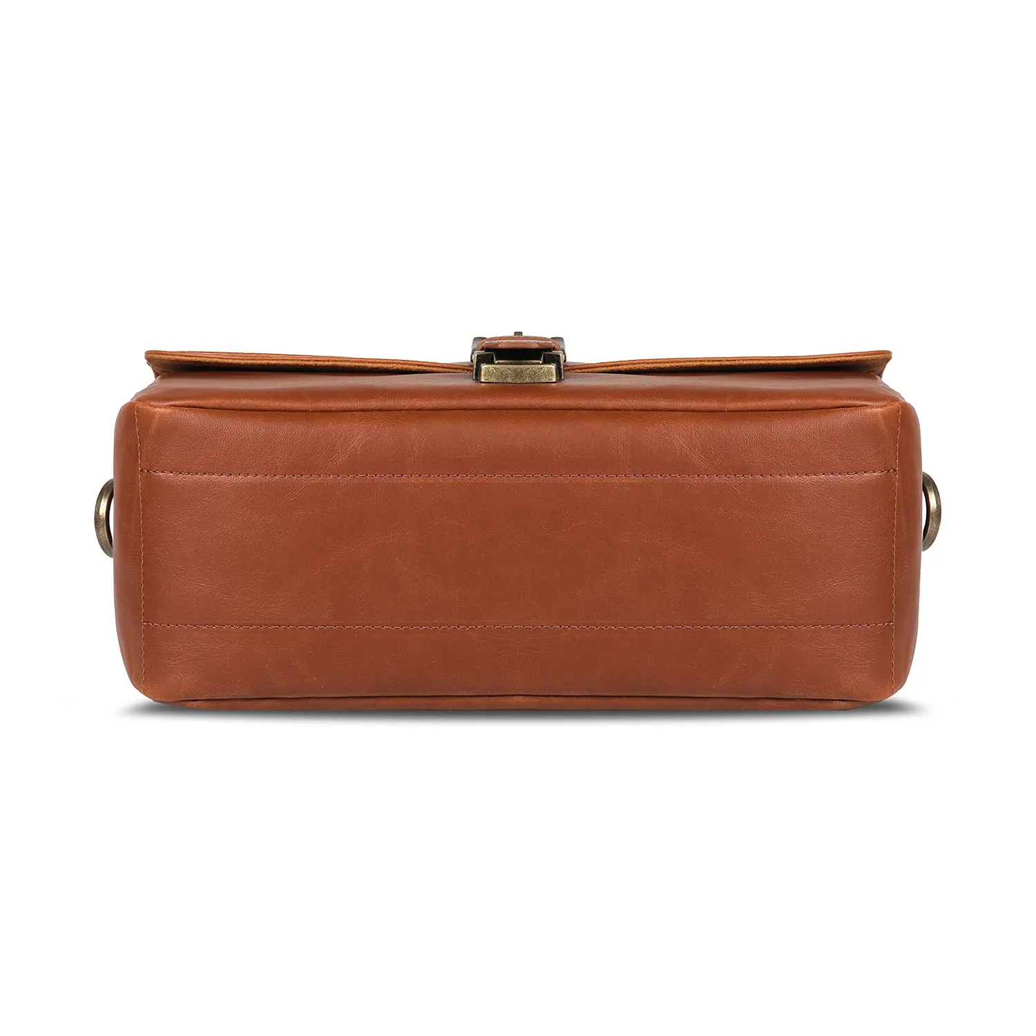 MegaGear MG1524 borsa tracolla pelle marrone chiaro mirrorless