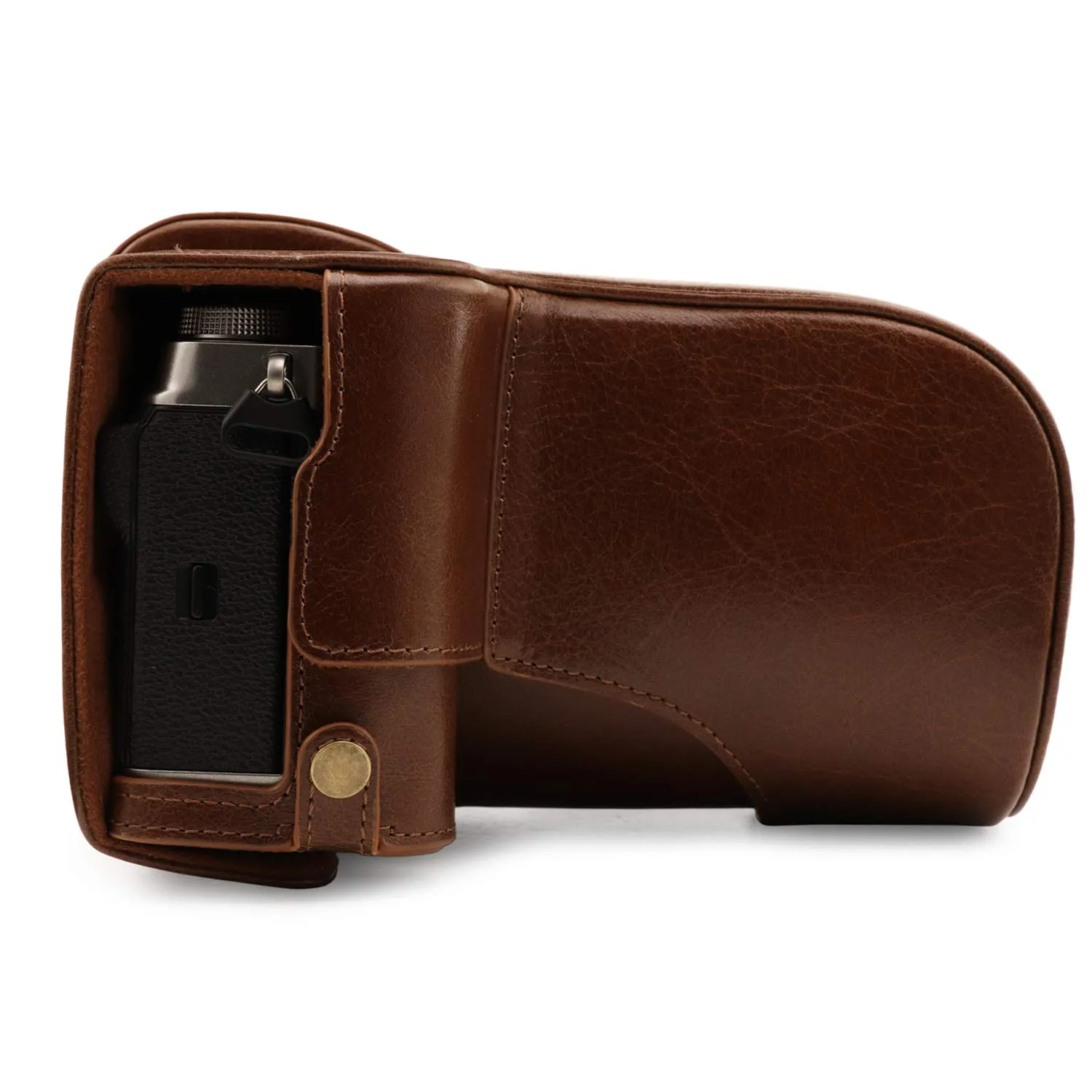 MegaGear Ever Ready MG1922 Custodia Pelle X-T4 Marrone