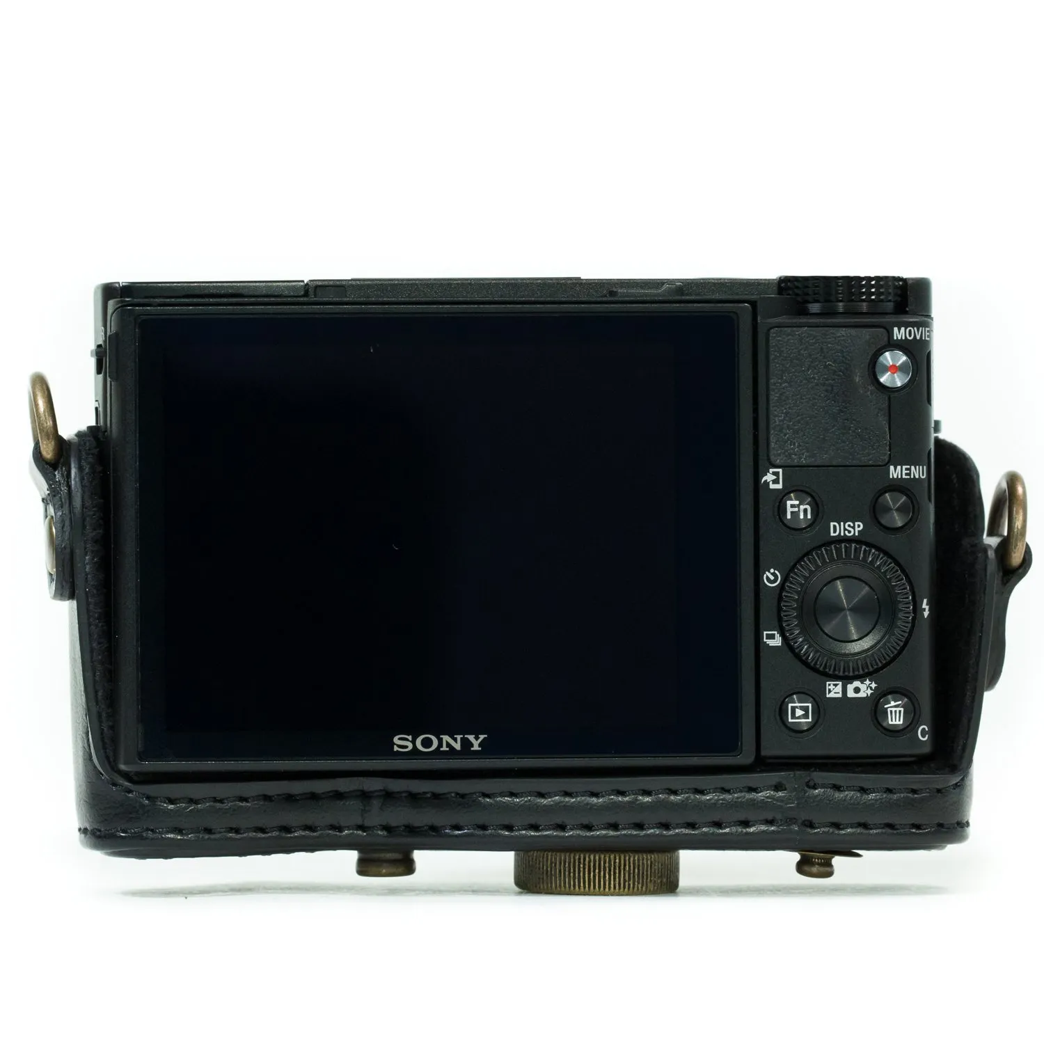 MegaGear MG283 custodia ecopelle nera RX100 III VI
