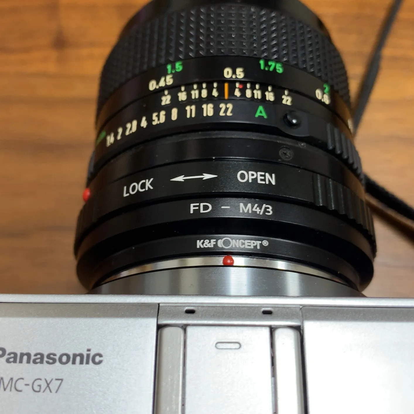 K&F Concept adattatore Canon FD-Micro 4/3 manuale