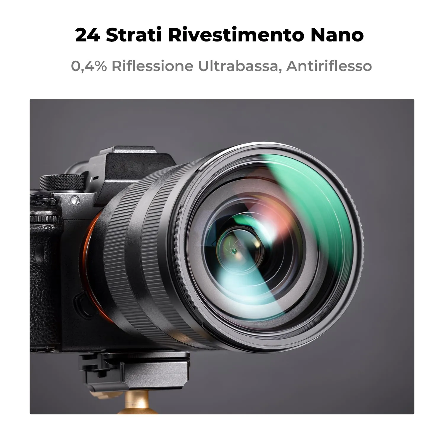 K&F Concept Nano-Dazzle Kit Filtri UV+CPL+ND1000 82mm
