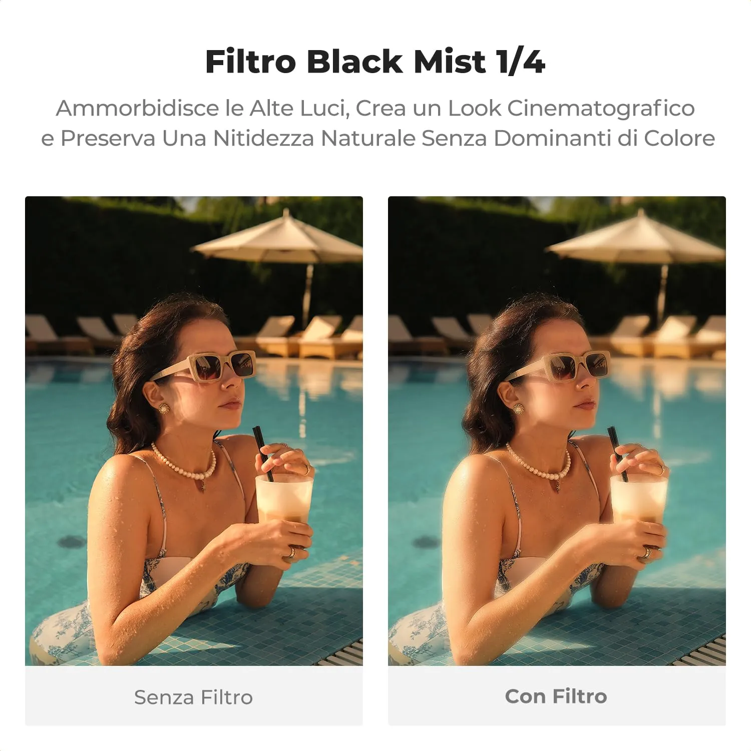 K&F Concept Nano-Xcel filtro Black Mist 1/4 Fuji X100 nero