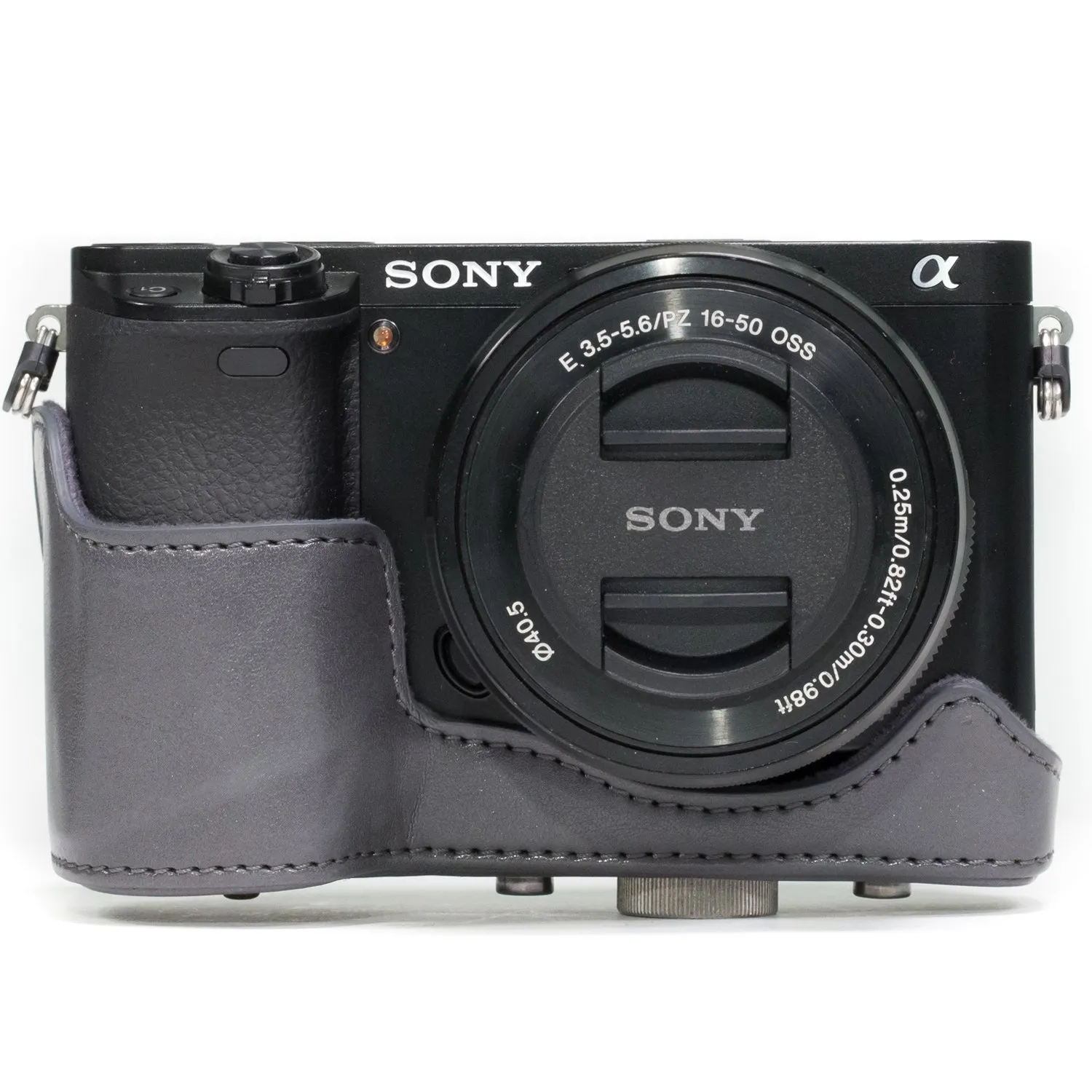 MegaGear Ever Ready MG677 custodia fotocamera grigia su misura