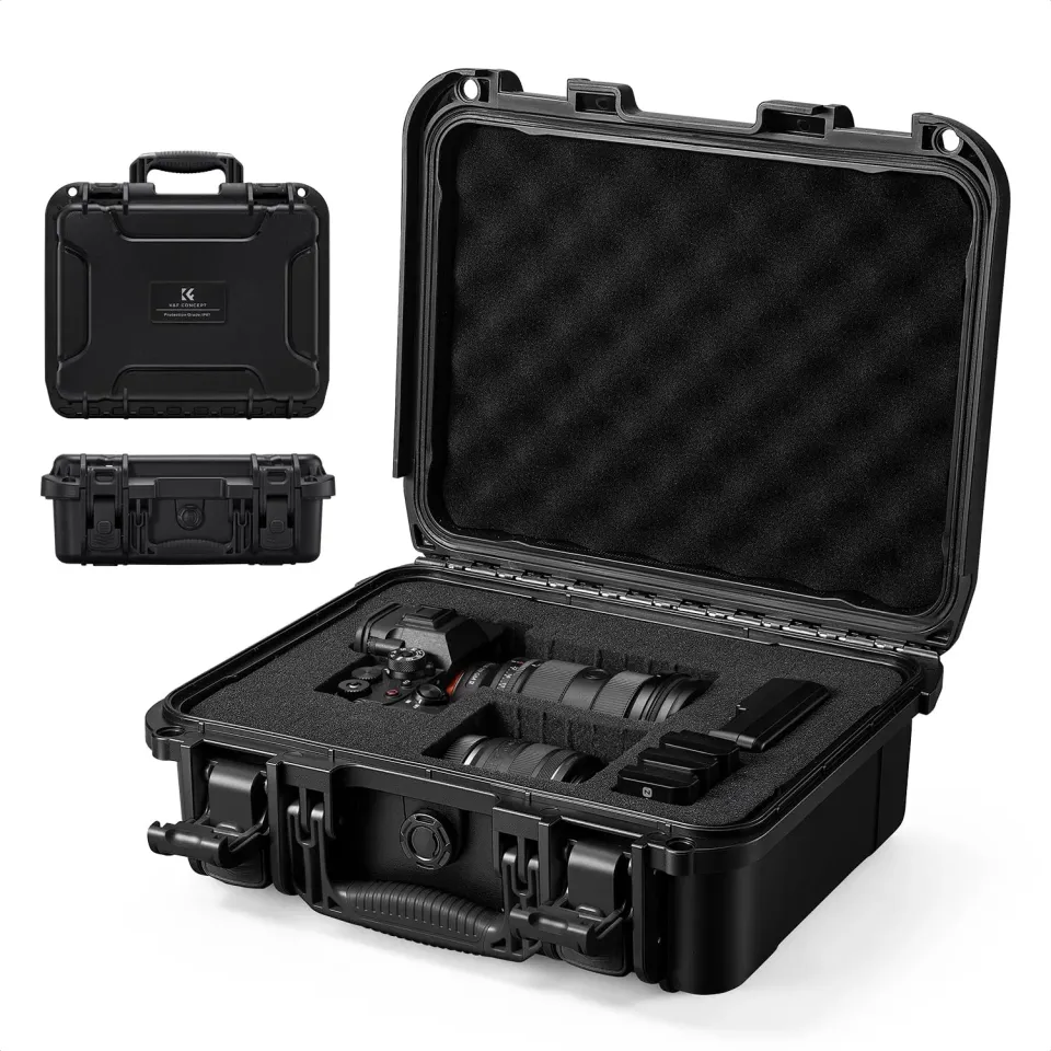 Concept valigia fotografica rigida IP67 34,5cm nera schiuma