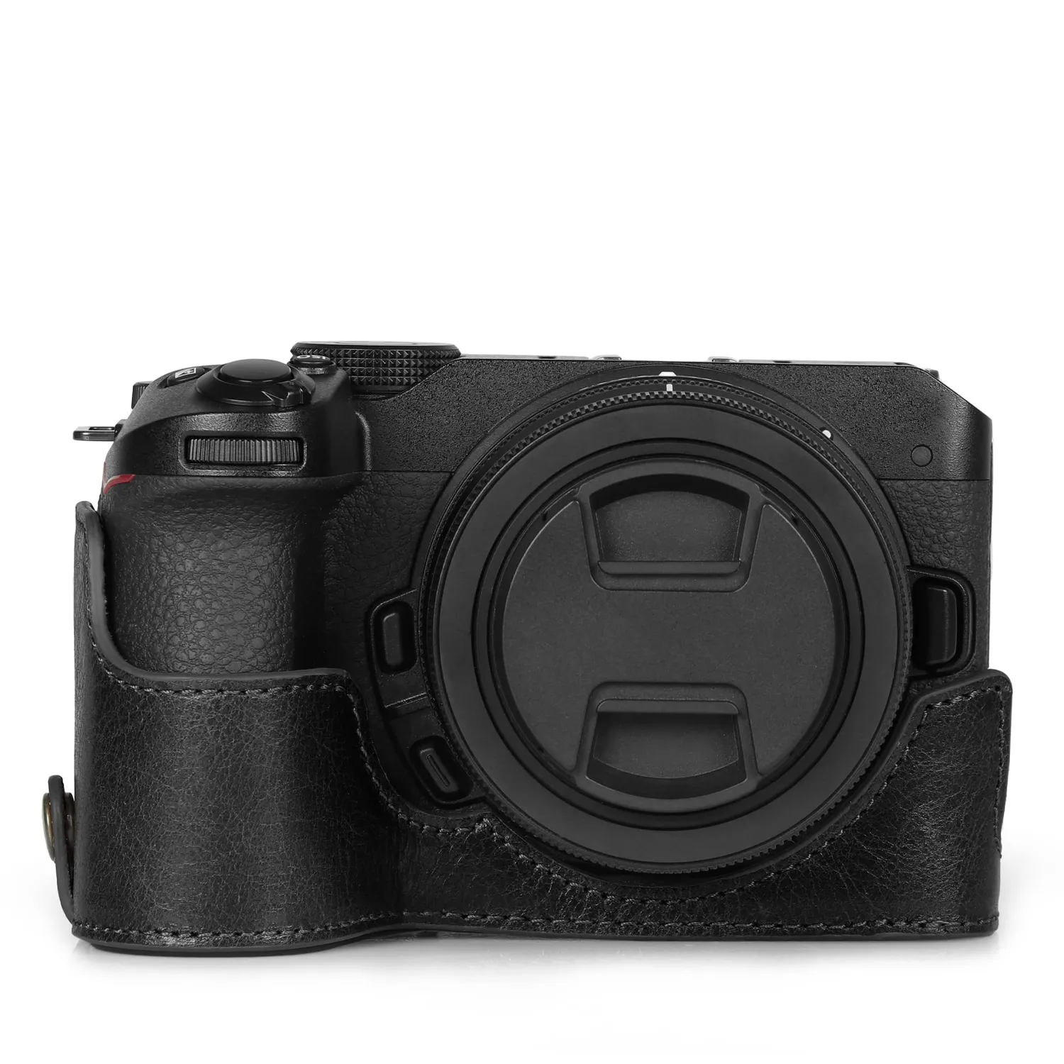 MegaGear custodia fotocamera Nikon Z30 nero vera pelle ever ready