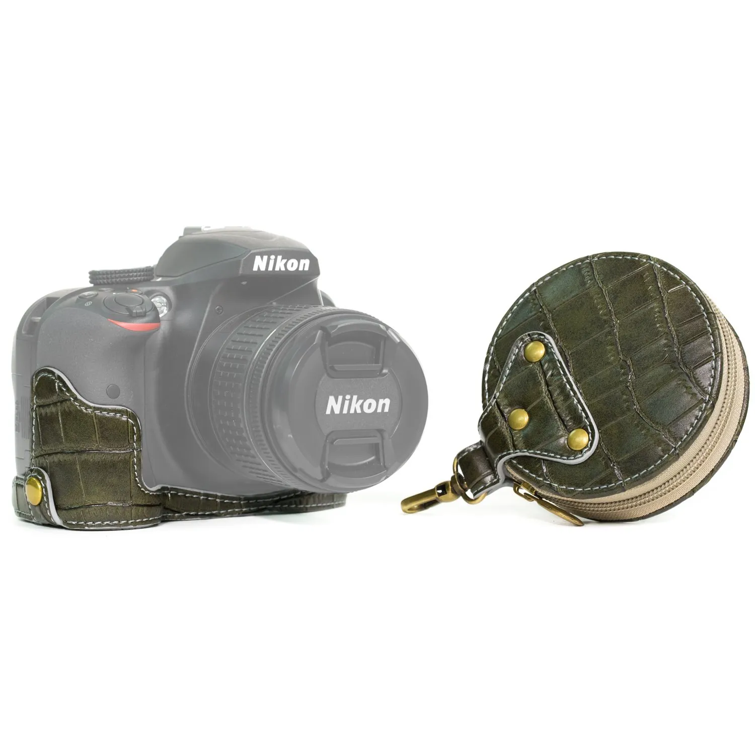 MegaGear Ever Ready custodia fotocamera Nikon D3400 ecopelle