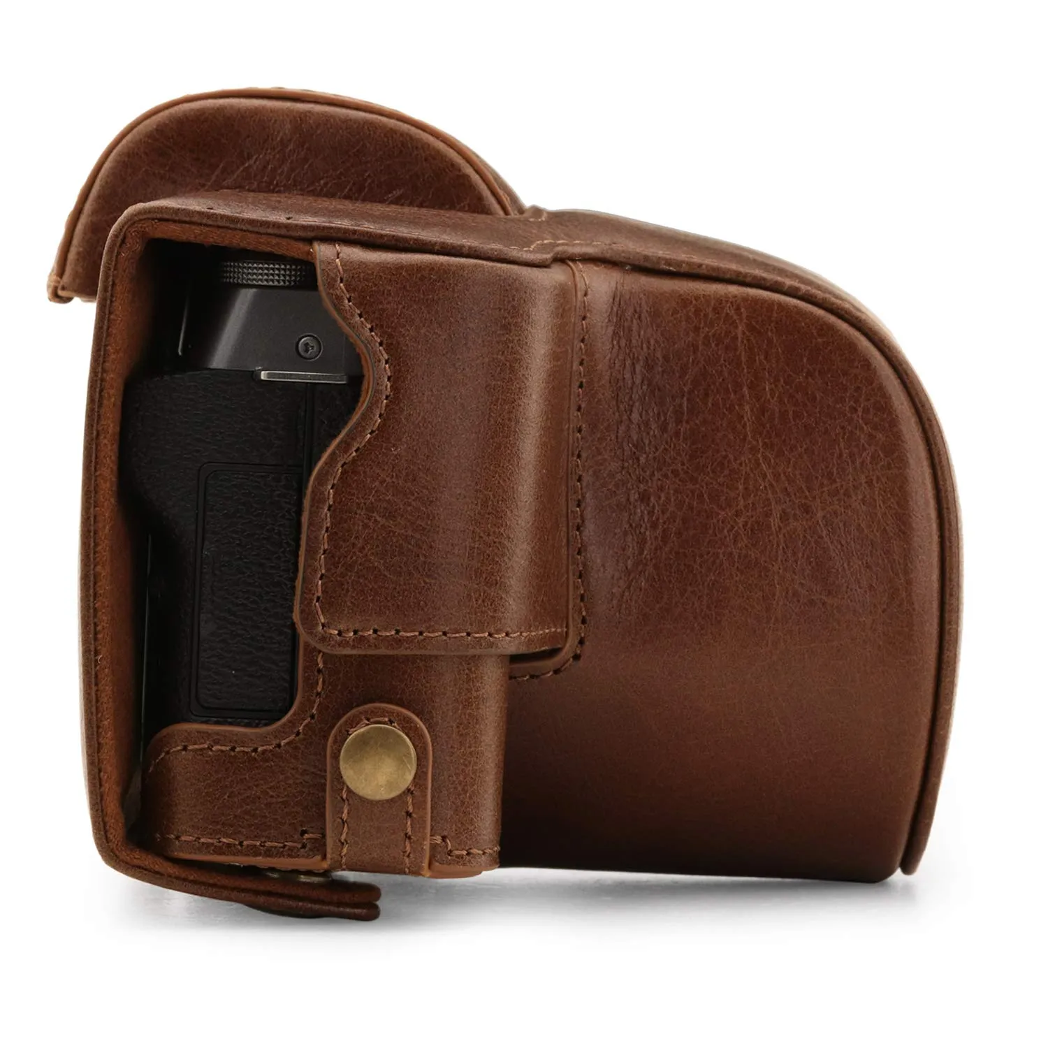 MegaGear MG1884 Ever Ready Custodia pelle Fujifilm X-T200 marrone