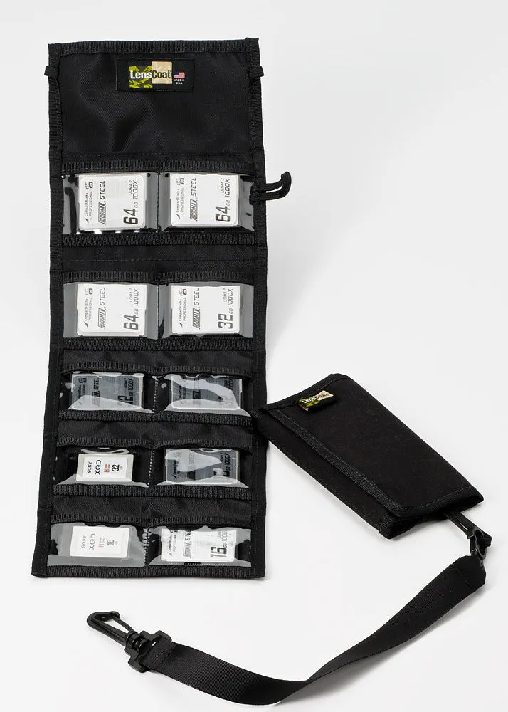 LensCoat Memory Wallet CF10 porta schede nero 10 posti impermeabile