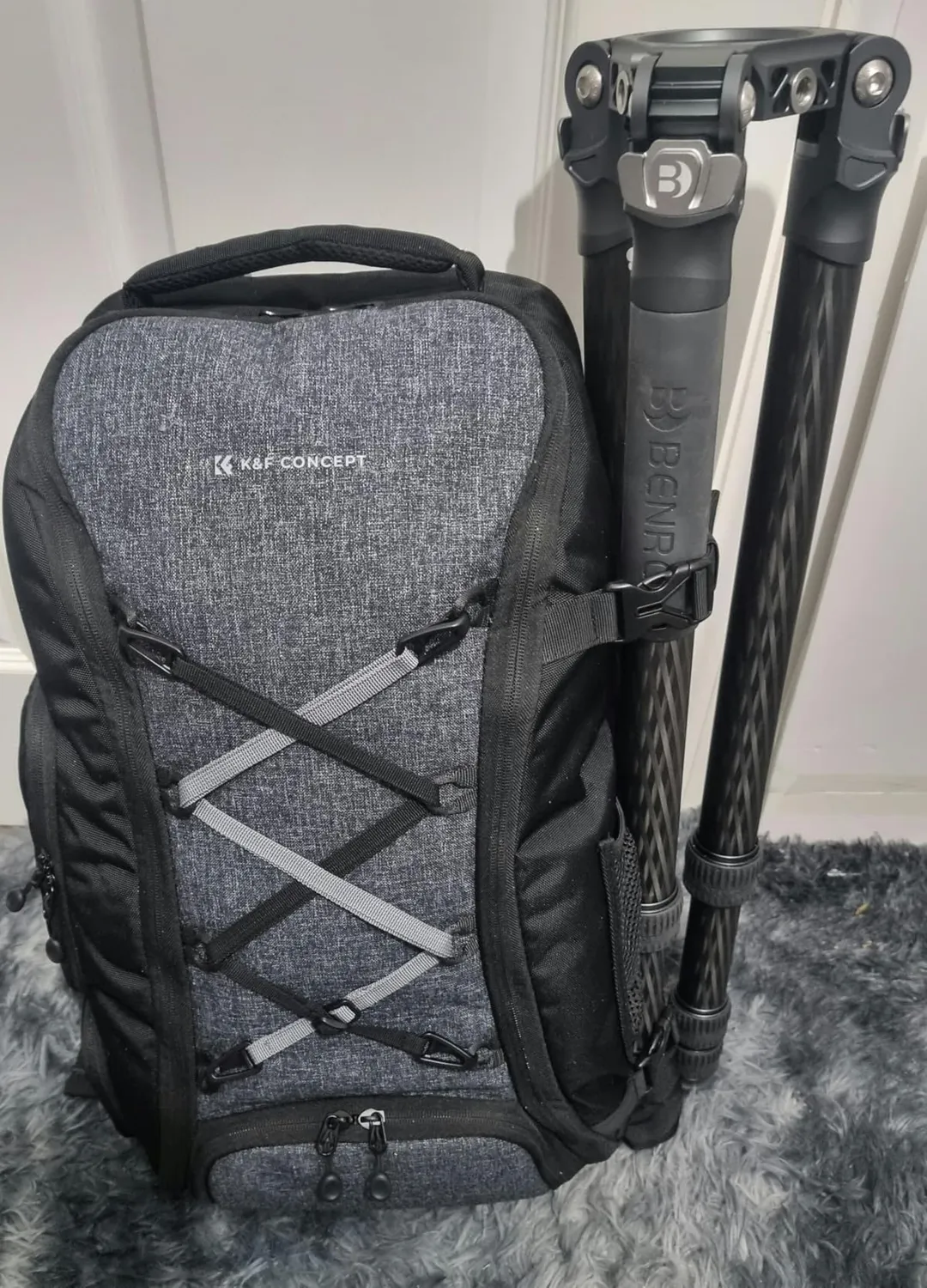 K&F Concept Zaino Foto 25L Impermeabile Nero Grigio