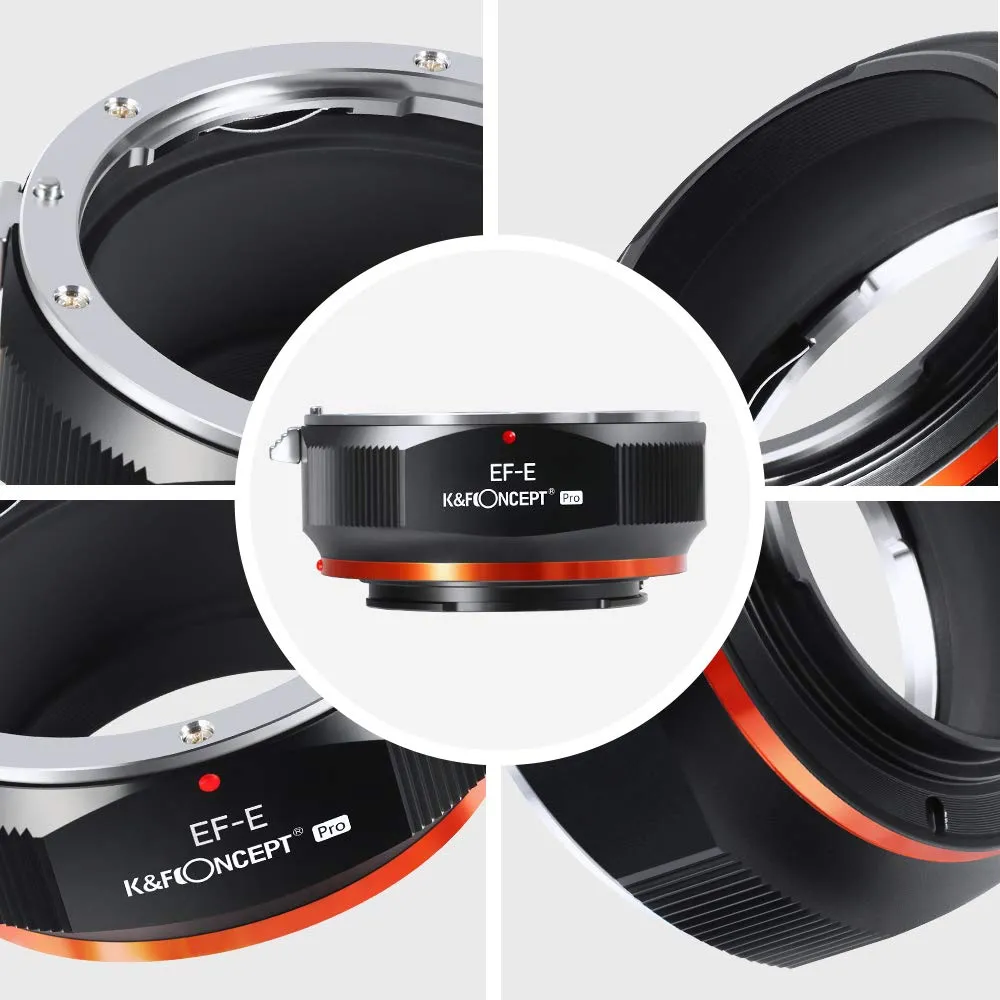 K&F Concept EOS-E adattatore obiettivi Canon EF su Sony E manuale