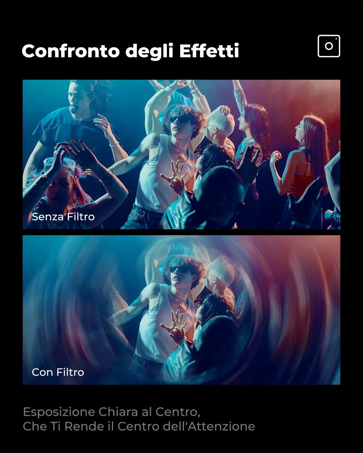 K&F Concept Spirale Halo filtro effetti 82mm alone rotativo