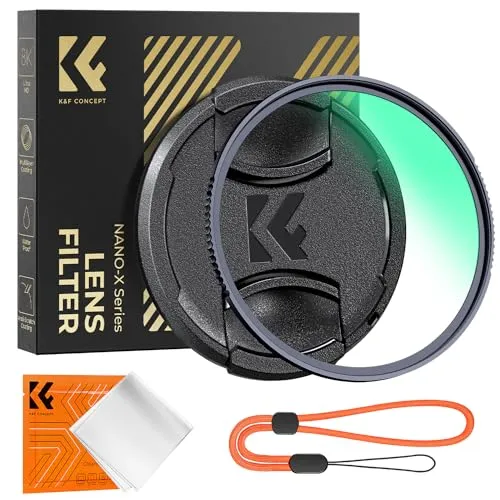 K&F Concept Nano-Xcel filtro UV 67mm protezione con tappo