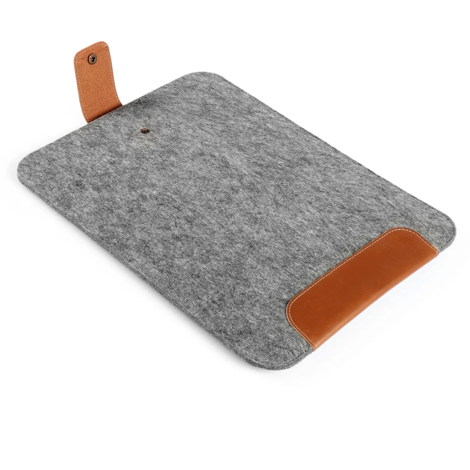 MegaGear custodia laptop 15 pollici grigia in pelle e pile