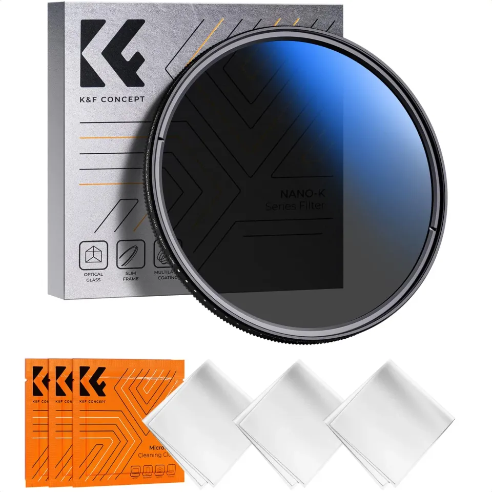 K&F Concept Nano-Klear 67mm Filtro ND2-400 True Color 1-9 Stop