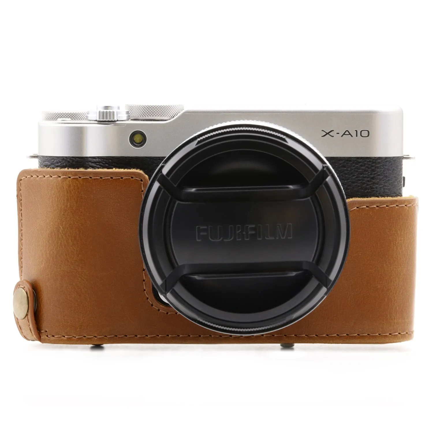 MegaGear MG1003 custodia fotocamera Fujifilm X-A10 marrone chiaro
