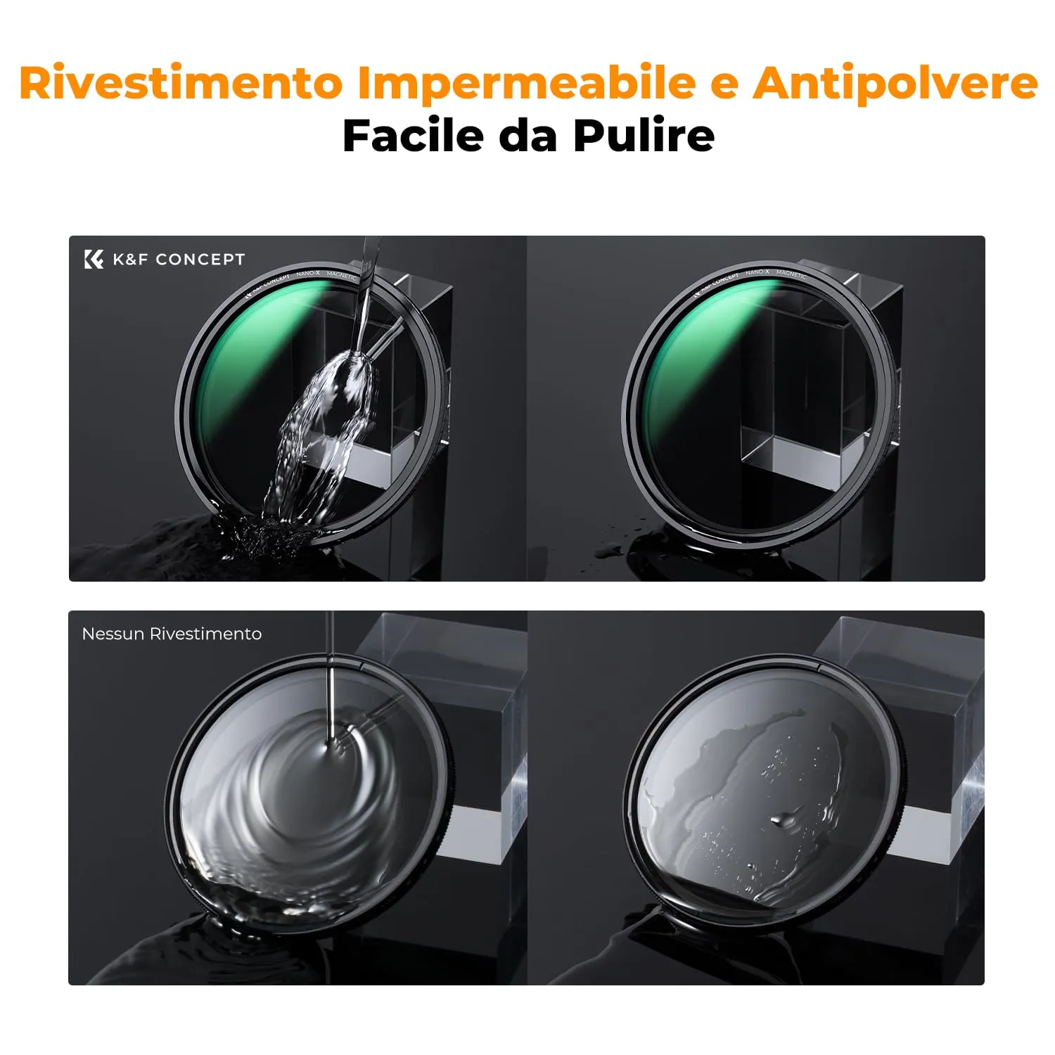 K&F Concept Nano-Xcel 67mm filtro ND8-128 magnetico 1-5 stop