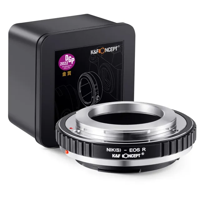 K&F Concept adattatore NIK(S)-EOS R manuale nero opaco
