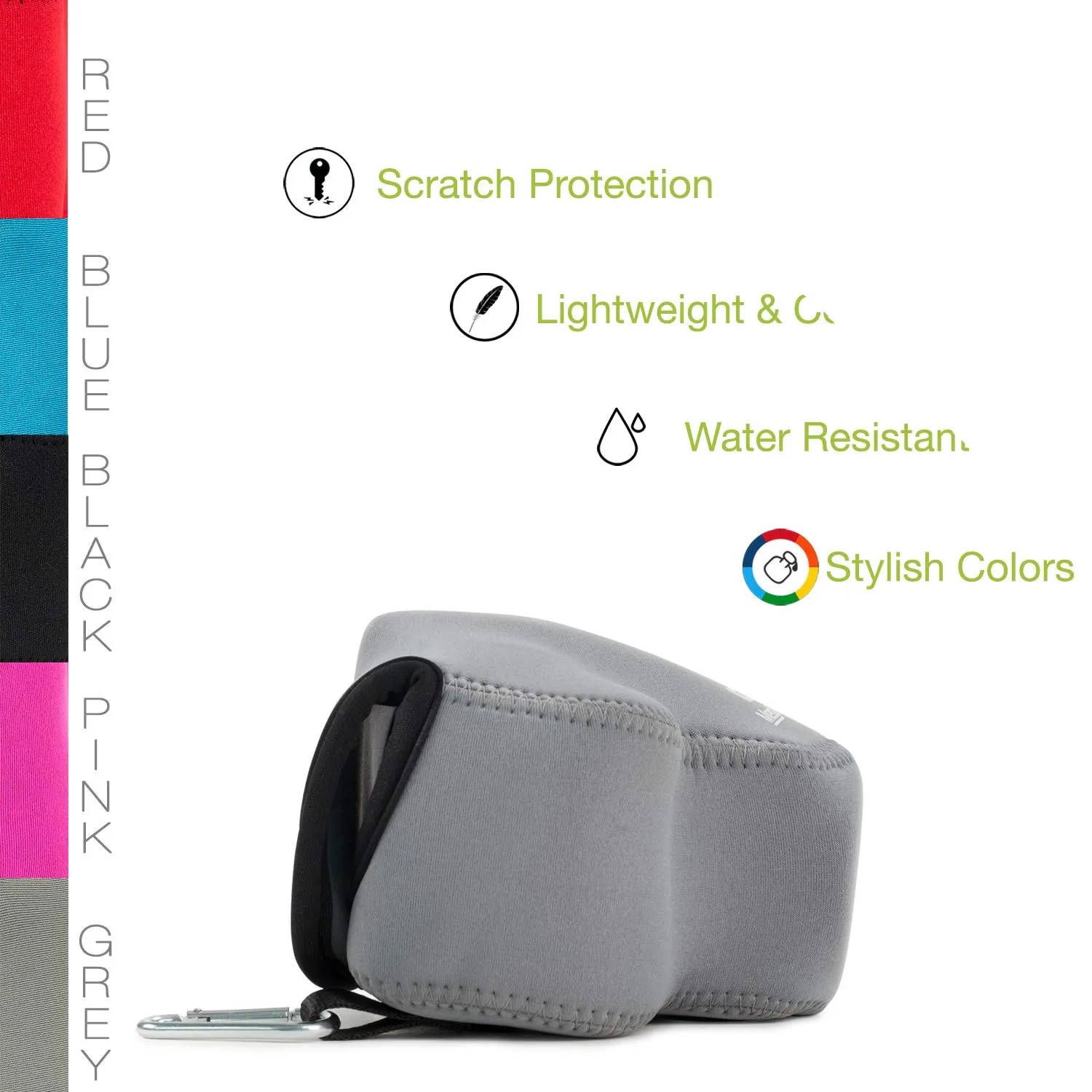 MegaGear MG726 custodia neoprene Nikon B500 grigia