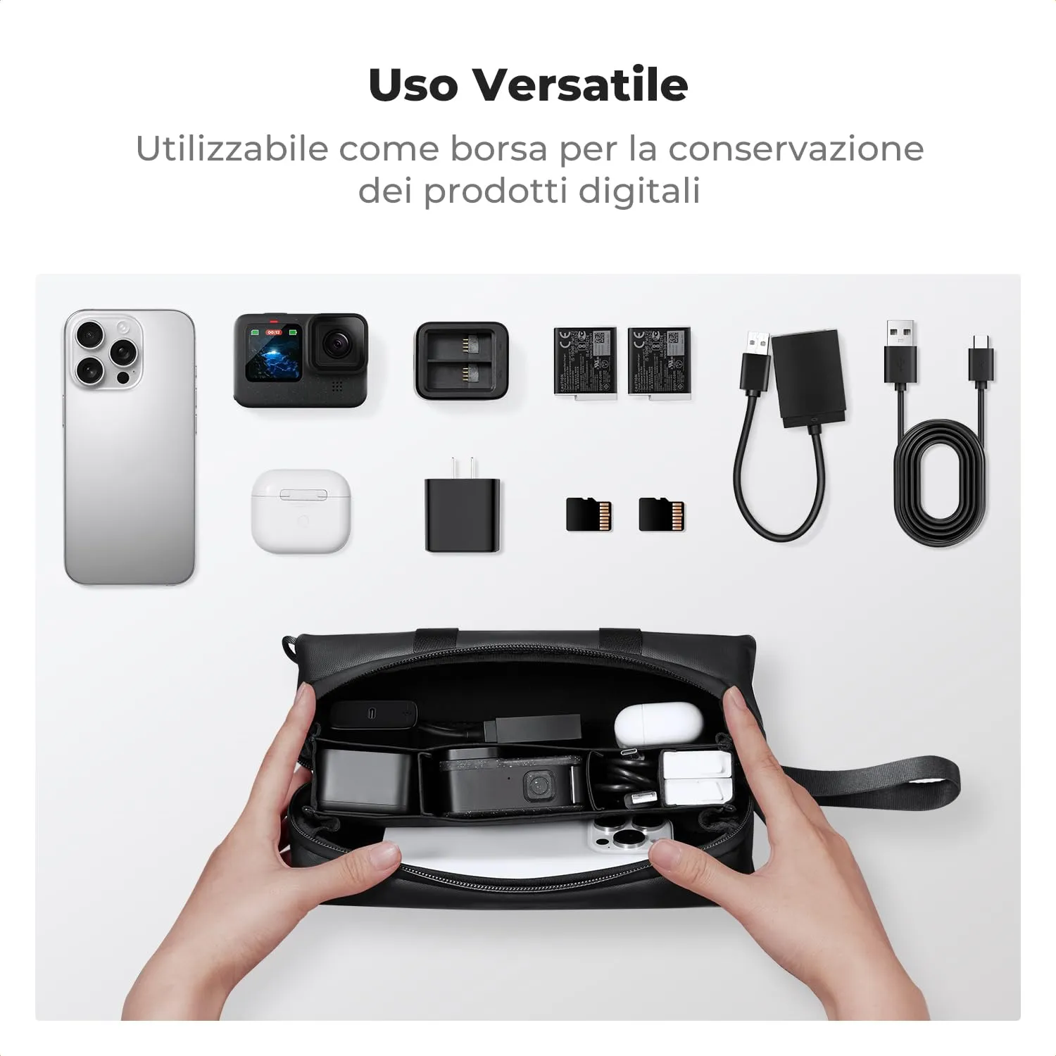 Concept borsa trasporto DJI Osmo Pocket 3/4 Creator nera