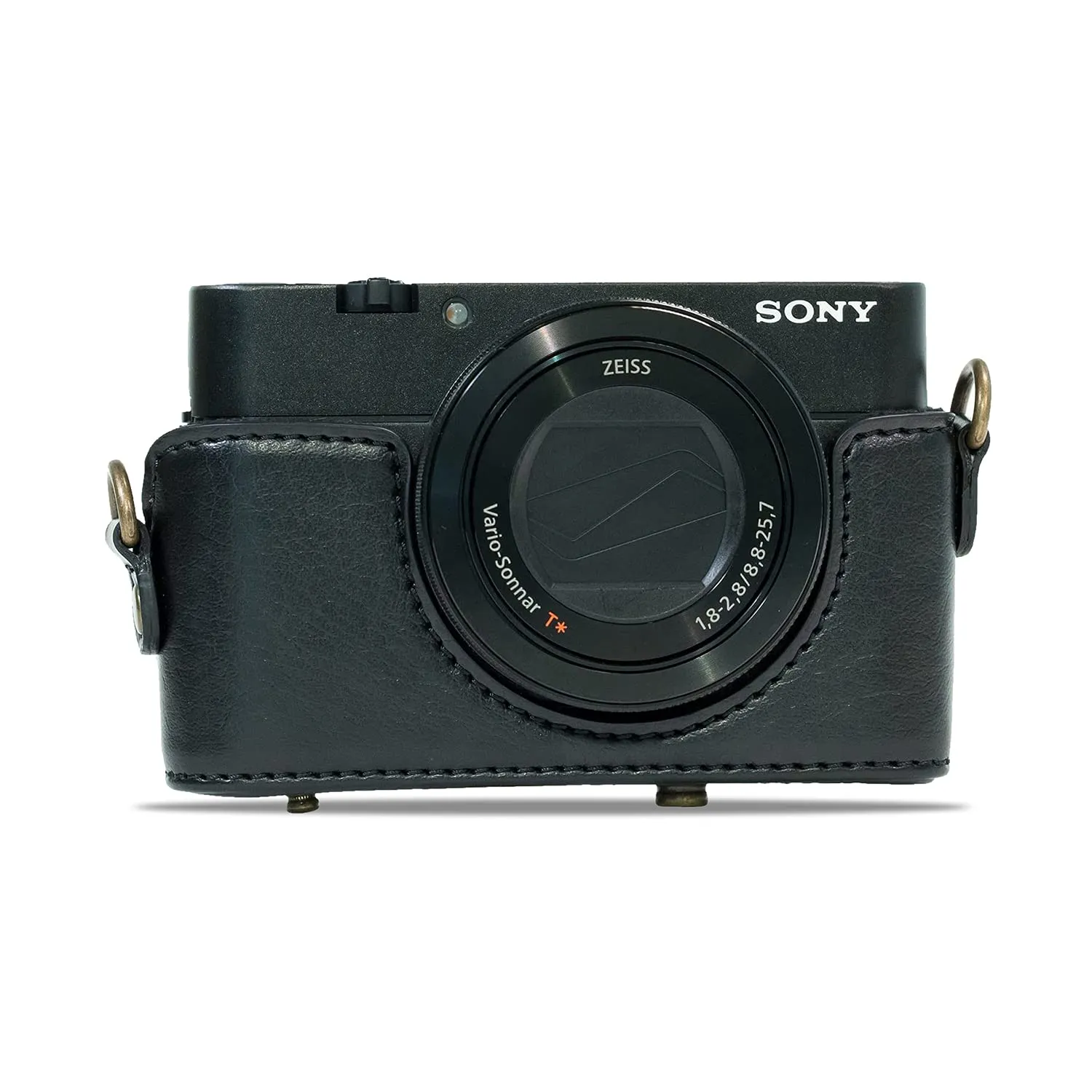 MegaGear MG283 custodia ecopelle nera RX100 III VI