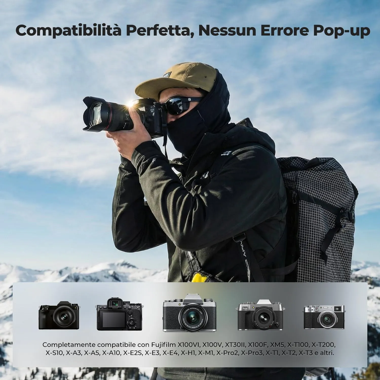 K&F Concept NP-W126S Batteria USB-C 1050mAh per Fujifilm