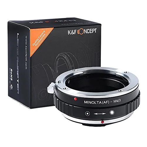 K&F Concept adattatore obiettivi Sony A-Minolta AF a Micro 4/3 metallo