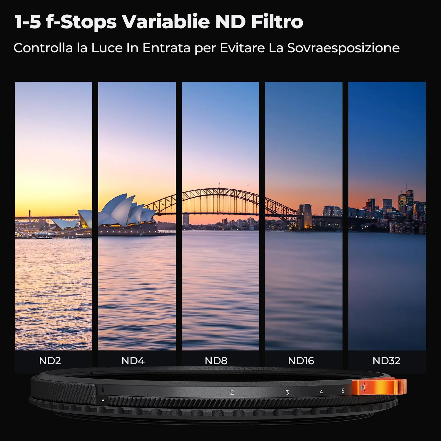 K&F Concept Nano-Xcel ND2-32 CPL filtro 67mm True Color