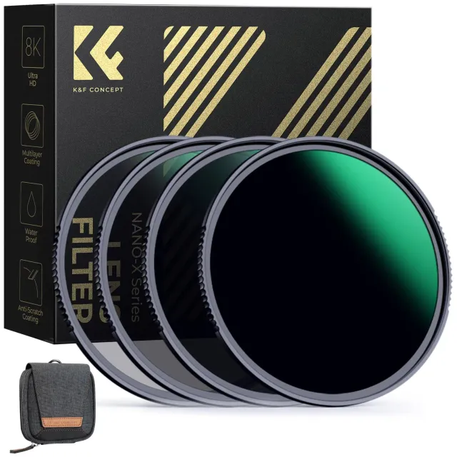 K&F Concept Nano-Xcel Kit 4 Filtri ND 67mm