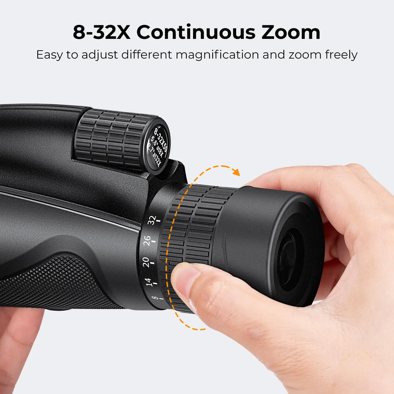 K&F Concept 8-32X50 monocolo zoom IP66 BAK4
