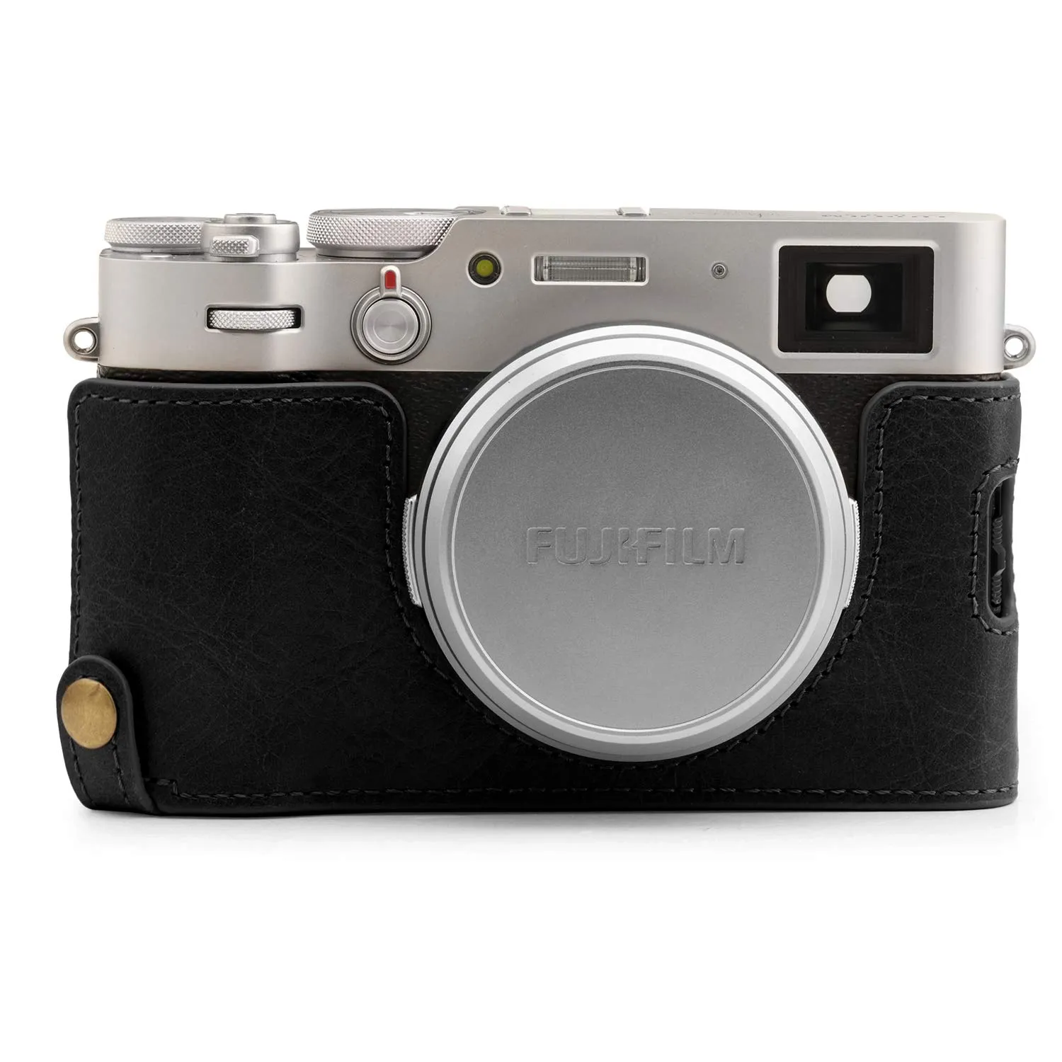 MegaGear custodia vera pelle Fujifilm X100V nero