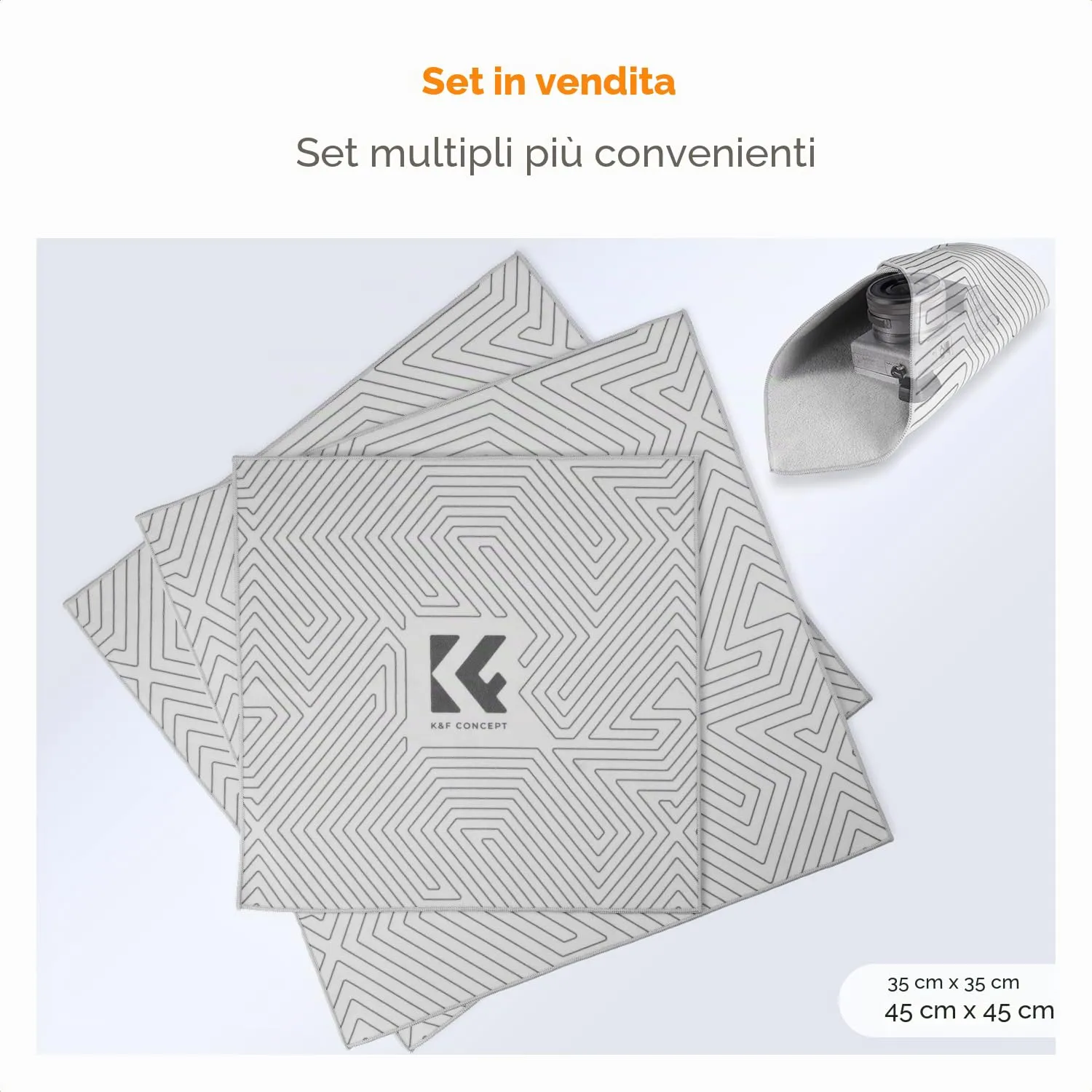 Concept set 2 teli protettivi 35+45 cm autoaggrappanti