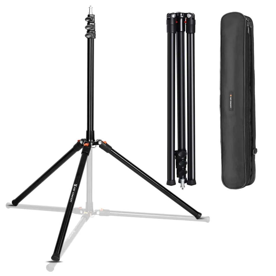 K&F Concept stativo luci 230cm 220cm alluminio 4kg