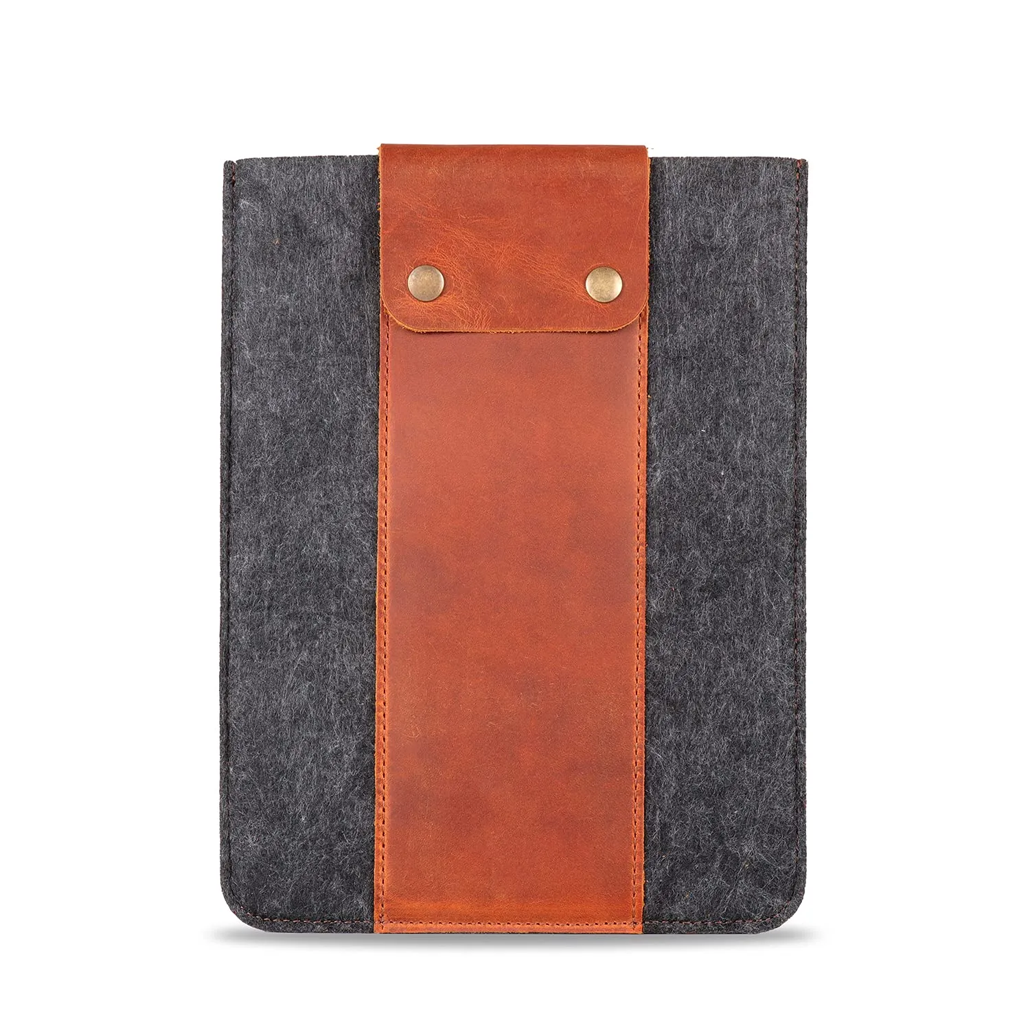 MegaGear custodia tablet iPad 11 feltro pelle marrone tasca