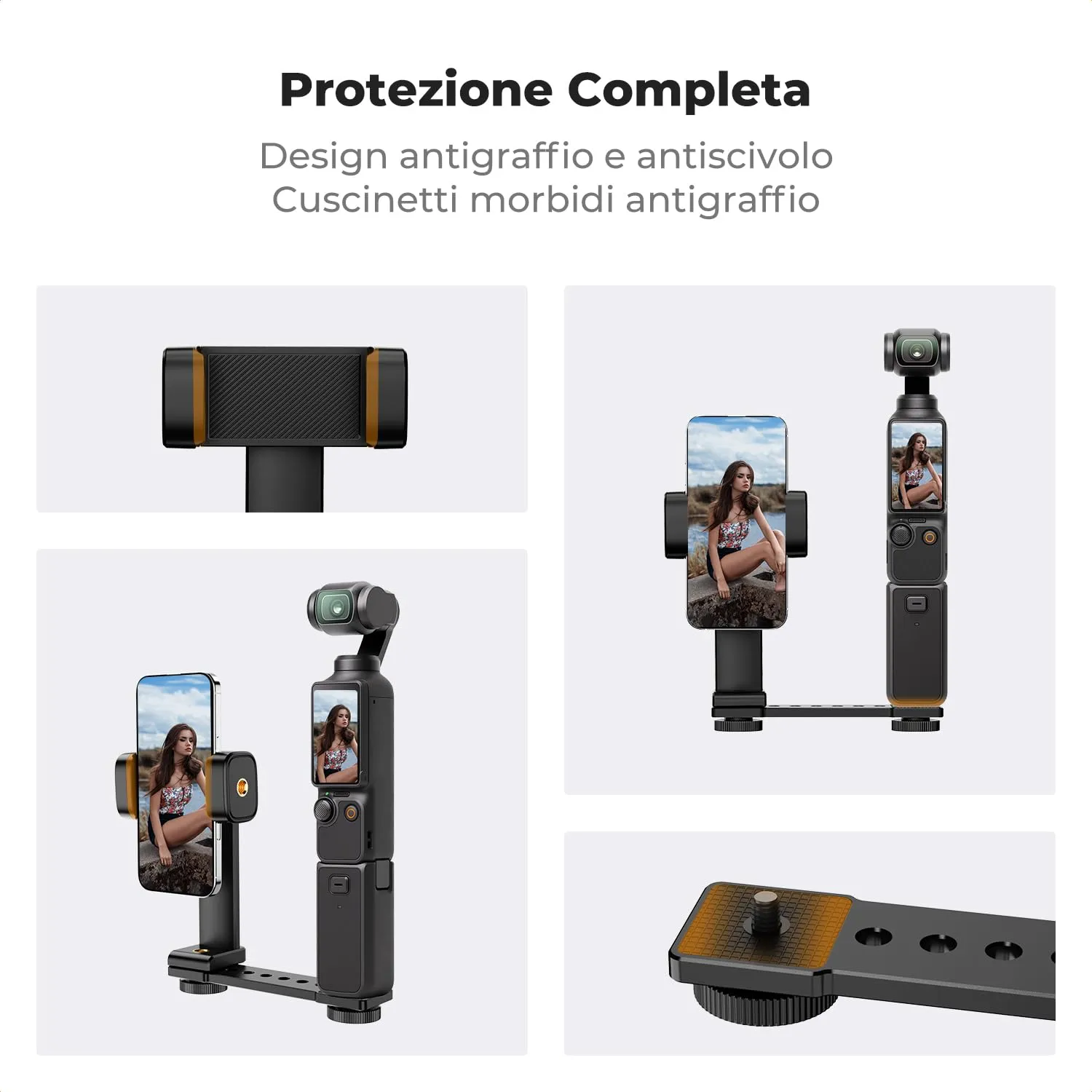 K&F Concept Supporto Telefono DJI Osmo Pocket 3/4 Vlog