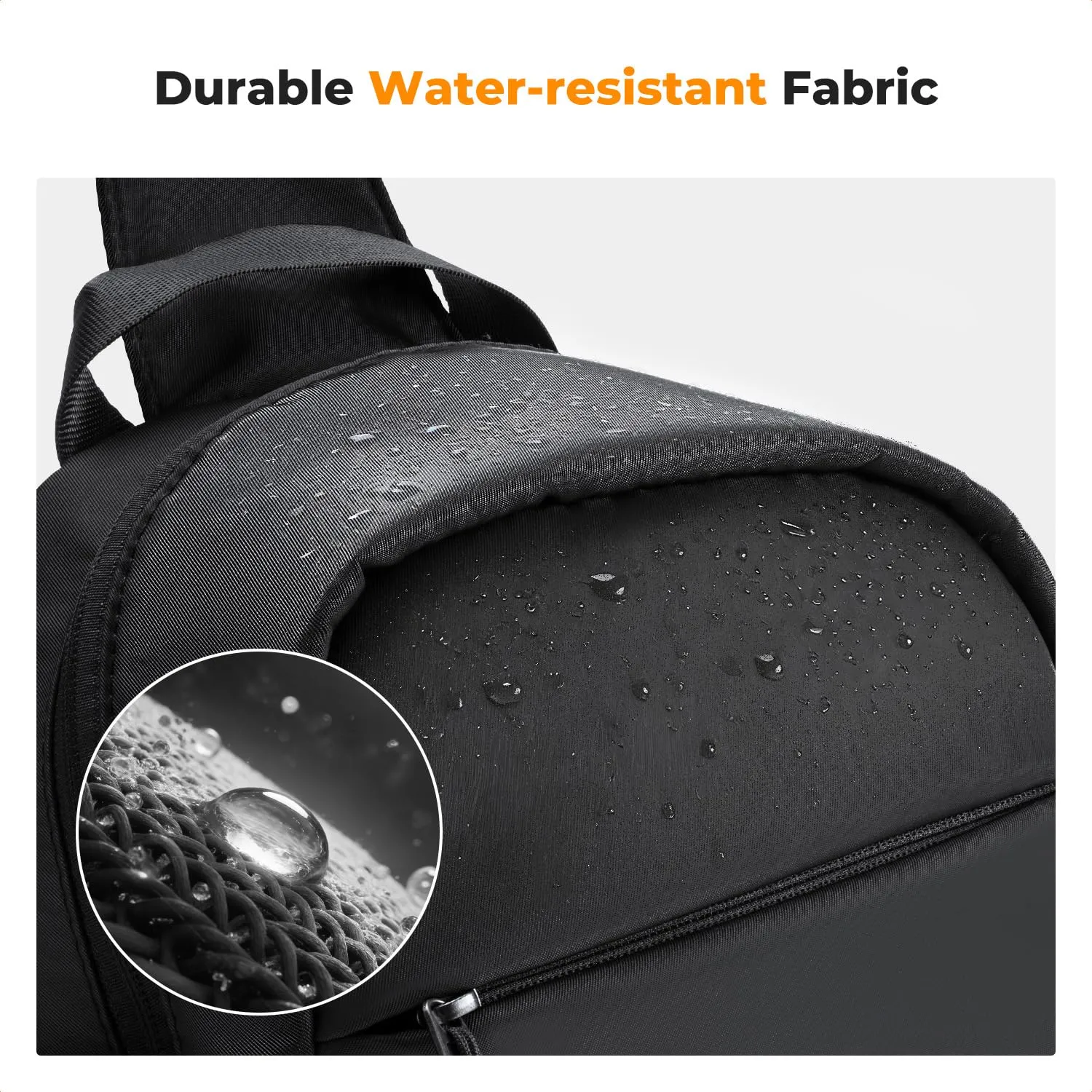 K&F Concept borsa fotografica monospalla nera impermeabile