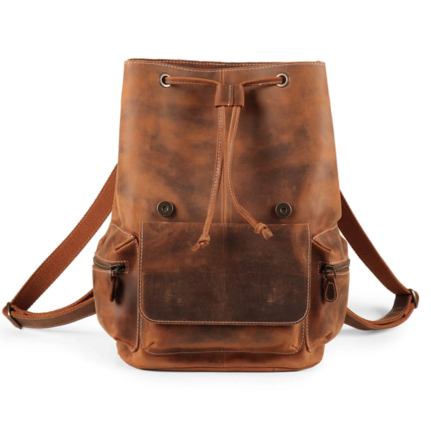 MegaGear Valley zaino vera pelle laptop 13 pollici marrone