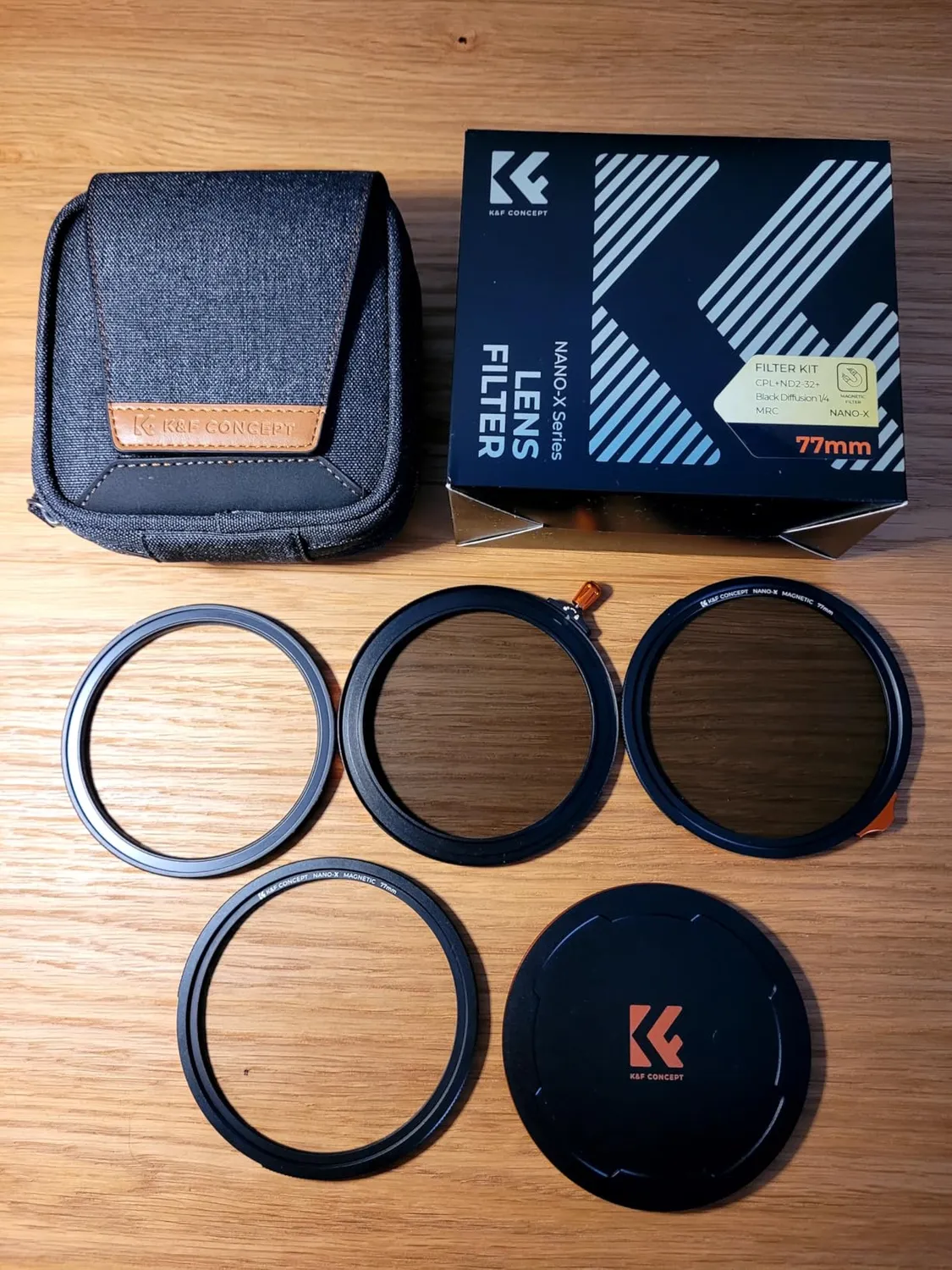 K&F Concept Nano-Xcel CPL ND2-32 Black-Mist 67mm kit filtri magnetici
