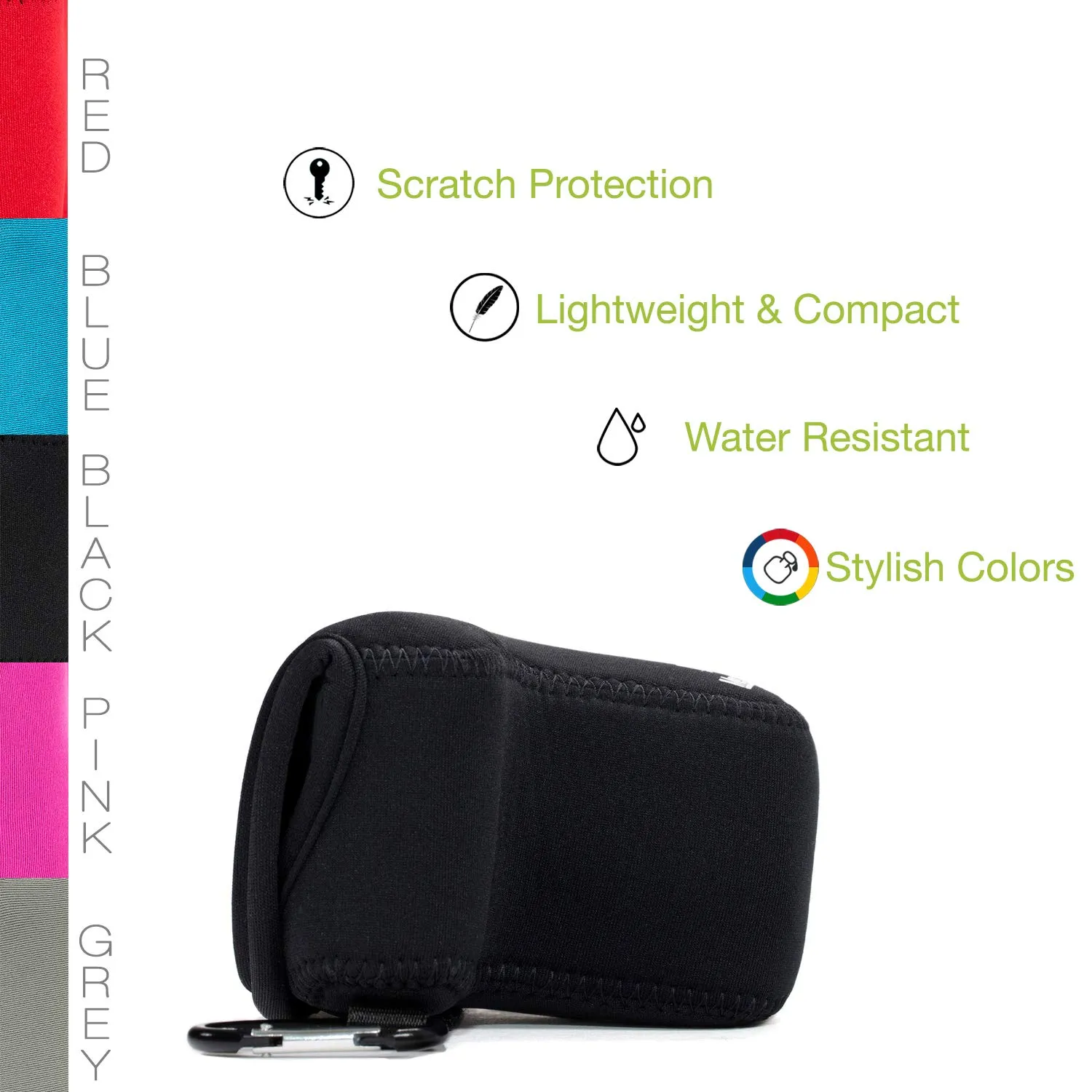 MegaGear Custodia Neoprene Canon EOS M3 18-55mm Nero Ultraleggera