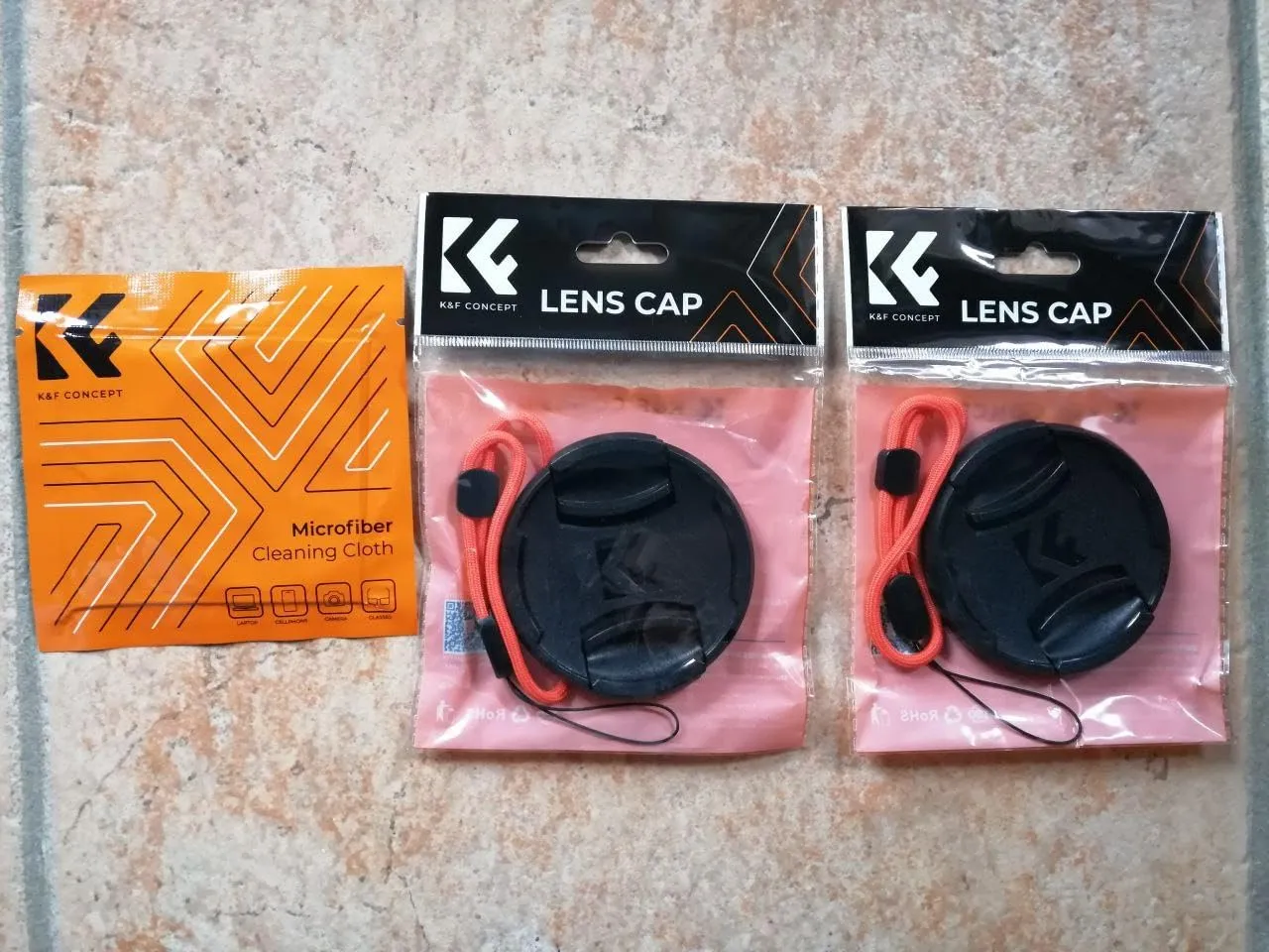 K&F Concept Tappo Obiettivo 55mm Set 2 Pezzi