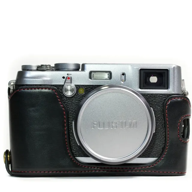MegaGear Fujifilm X100S mezza custodia ecopelle accesso batteria