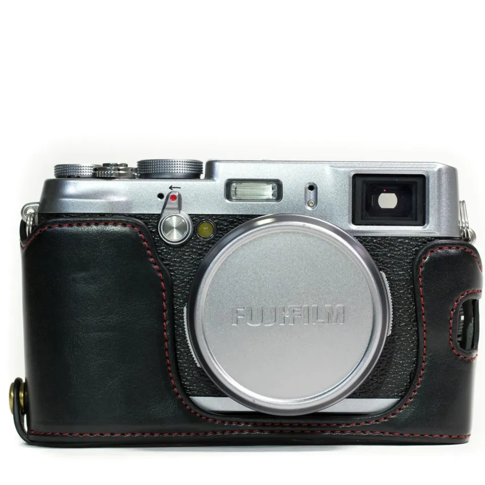 MegaGear Fujifilm X100S mezza custodia ecopelle accesso batteria