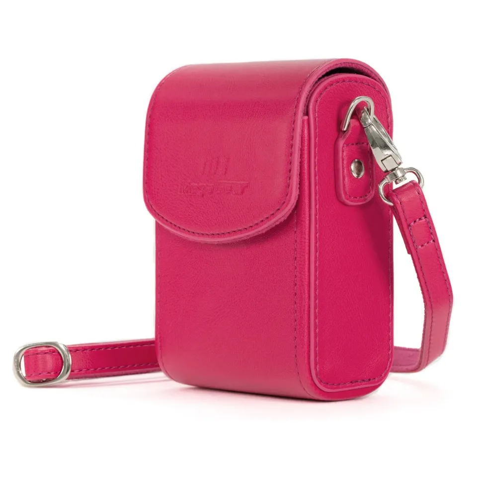 MegaGear MG1254 Custodia Fotocamera Rosa ecopelle