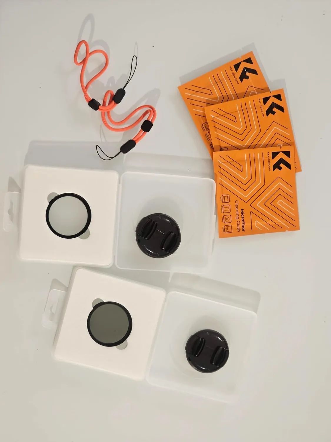 K&F Concept Nano-Xcel Kit Filtri UV+CPL 82mm con Tappi