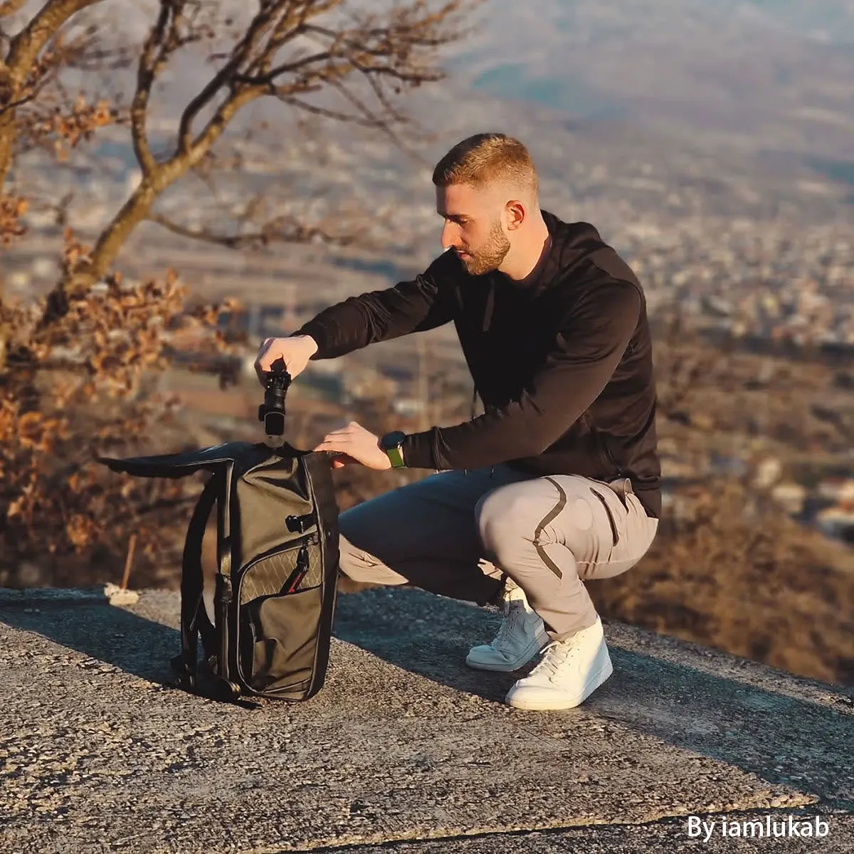 VSGO Black Snipe Pro Zaino Fotografico 16L impermeabile