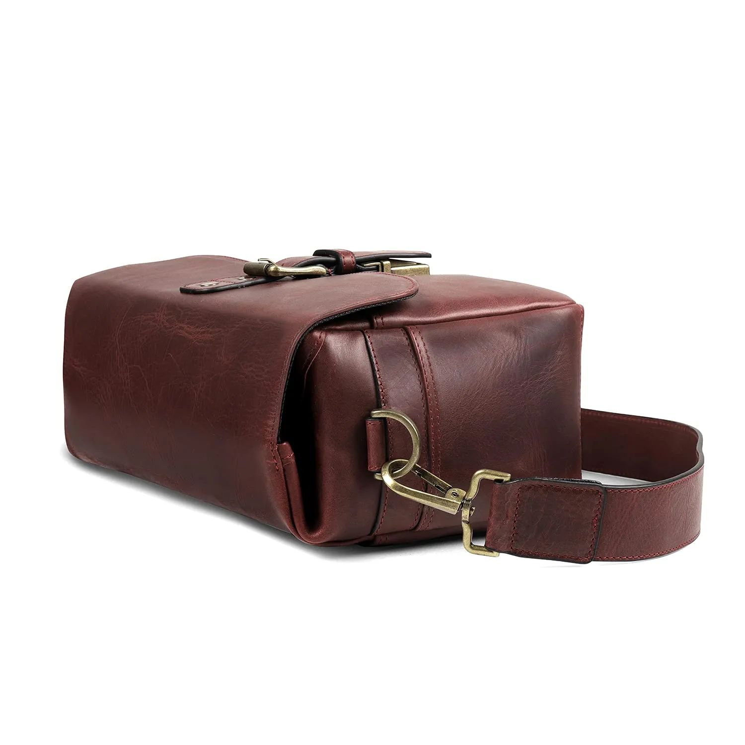 MegaGear Torres Borsa Messenger Pelle Fotocamera Mirrorless Marrone