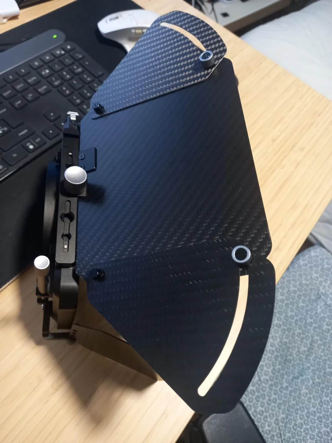 K&F Concept Mini Matte Box 4x5,65" paraluce video 2 filtri