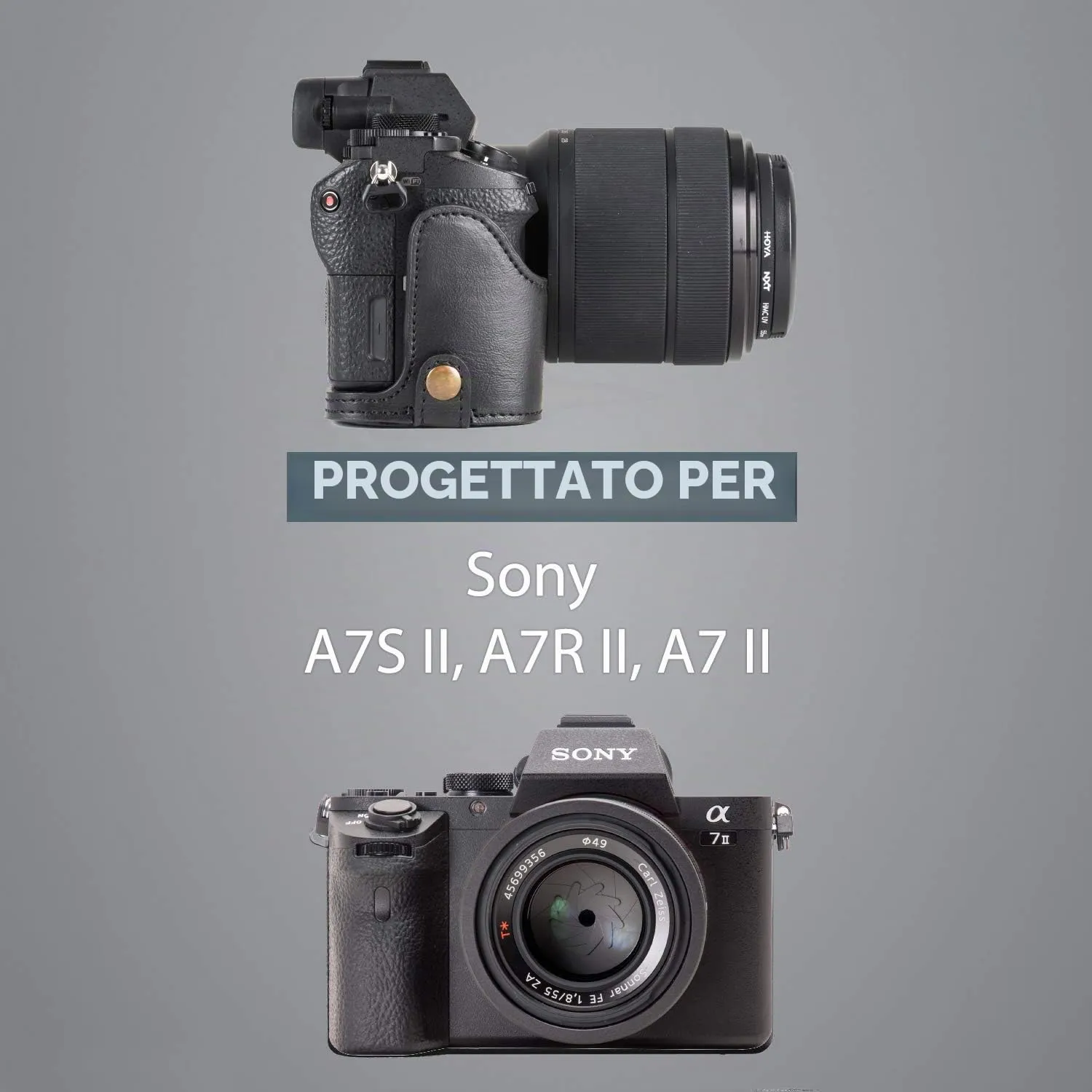 MegaGear Ever Ready Mezza Custodia Sony A7 II A7R II Nero